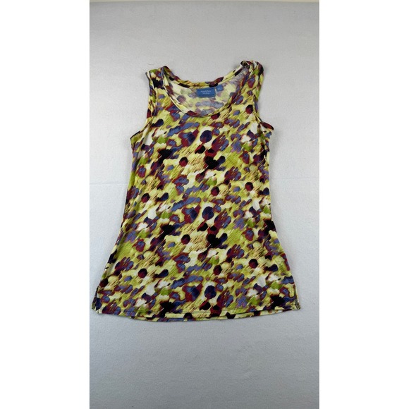 Simply Vera Vera Wang Tops - Simply Vera Vera Wang Floral Abstract Tank Top Sleeveless Stretch Size Small